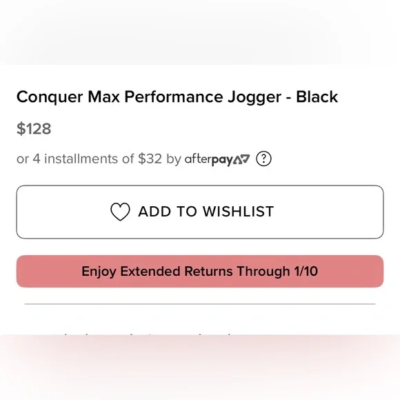 ALO Yoga Men’s “Conquer Max” Performance Jogger 31”  Inseam (M) - Picture 5 of 10